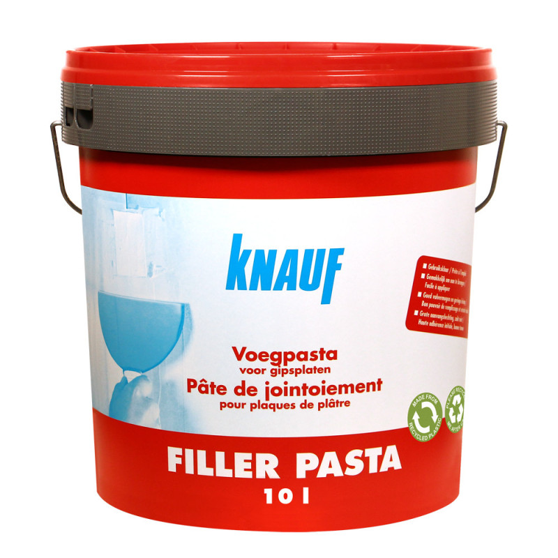 Pâte de jointoiement pour plaques de plâtre Filler Pasta 10 L KNAUF