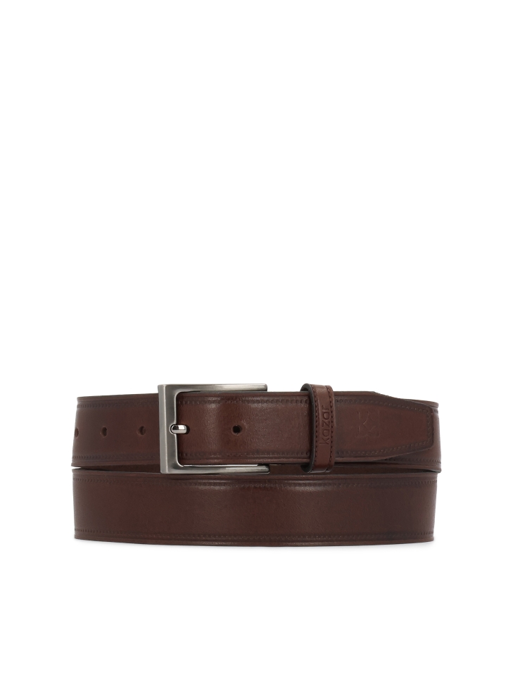 Classic brown leather belt