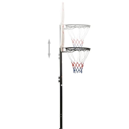 NNEVL Basketball Stand White 216-250 cm Polyethene