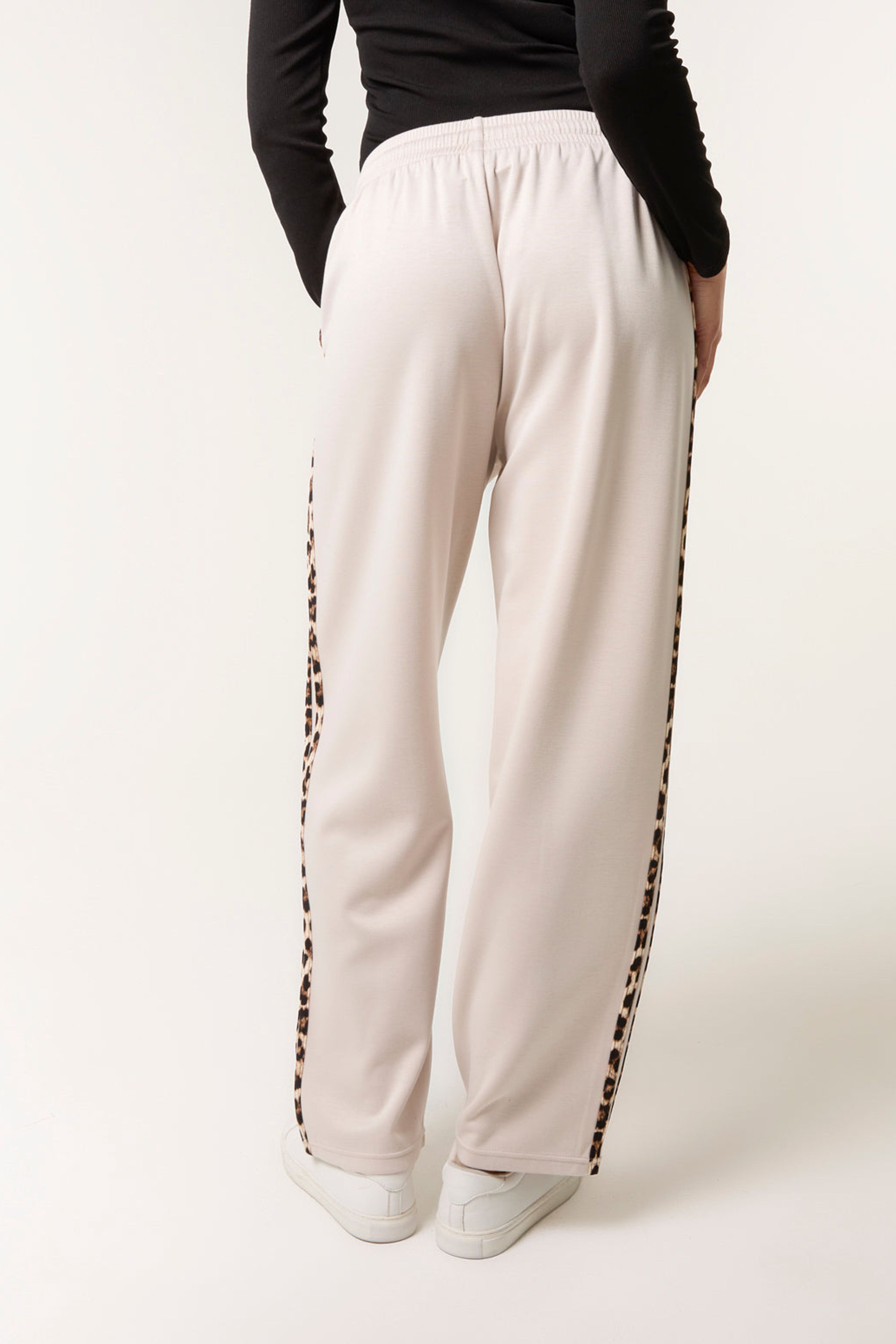 Blue Vanilla Stone Leopard Side Stripe Jogger