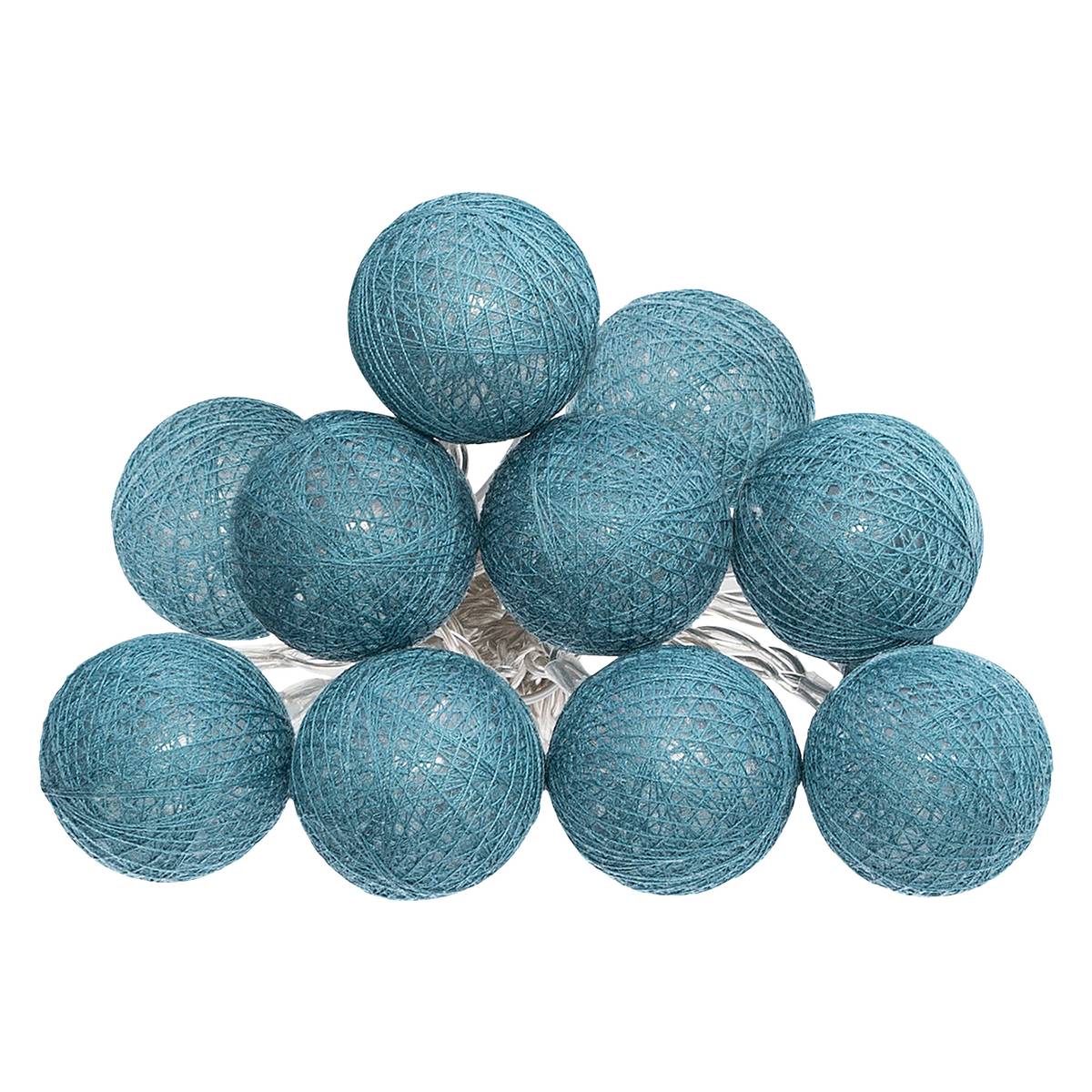 LED battery-powered garland "Tara" 10 luminous balls, L.165 cm