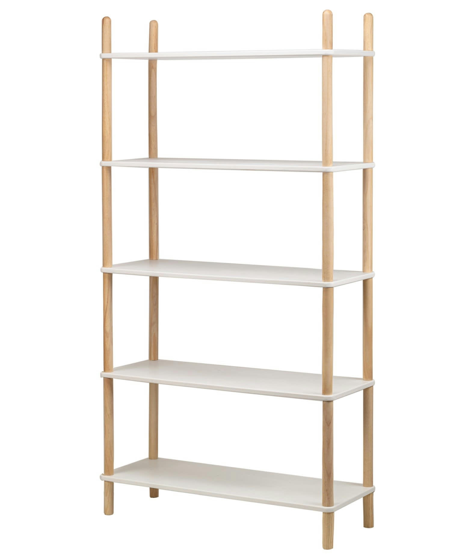 - Etagère style scandinave en pin massif blanc