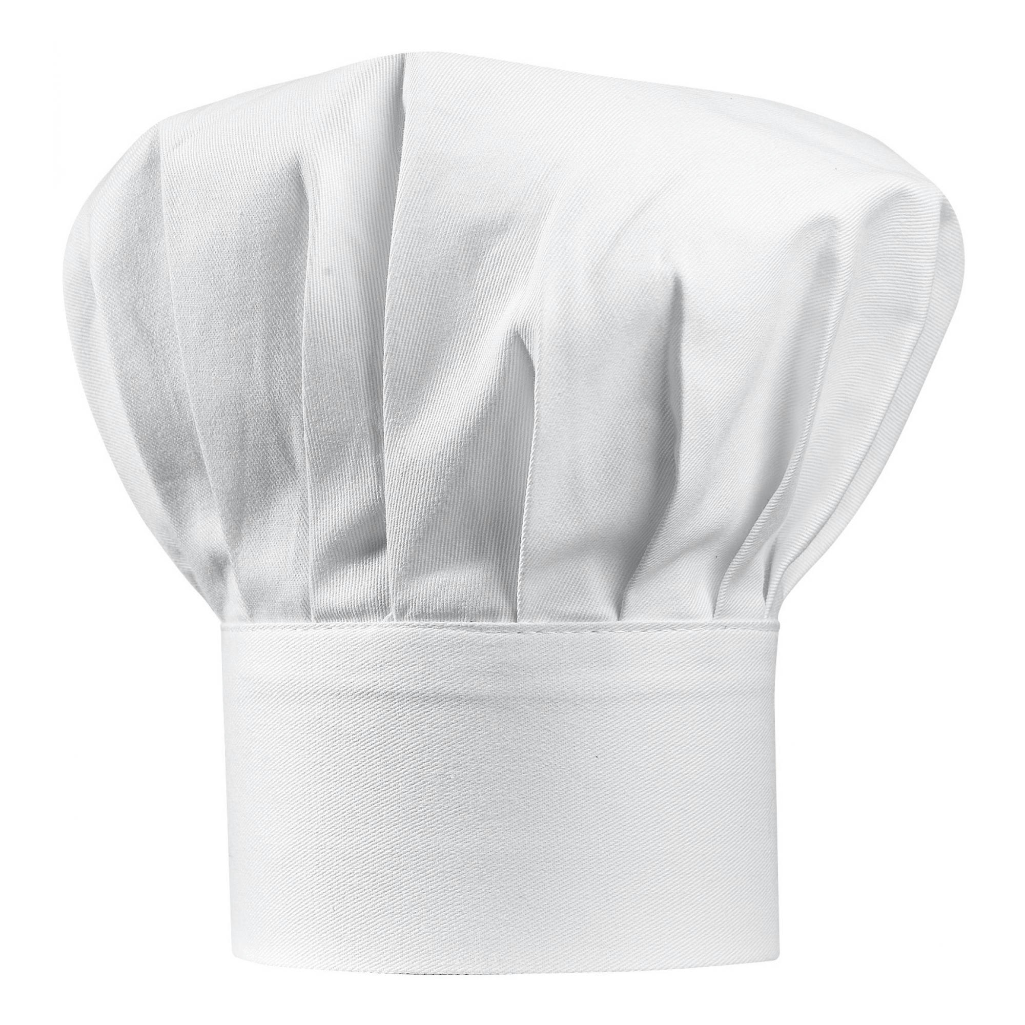 CHEF - Toque  en coton blanc 27 x 33