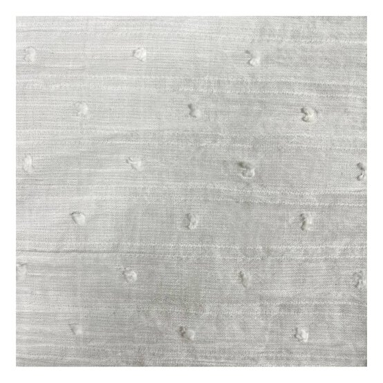 White Crinkle Dobby Fabric by the Metre