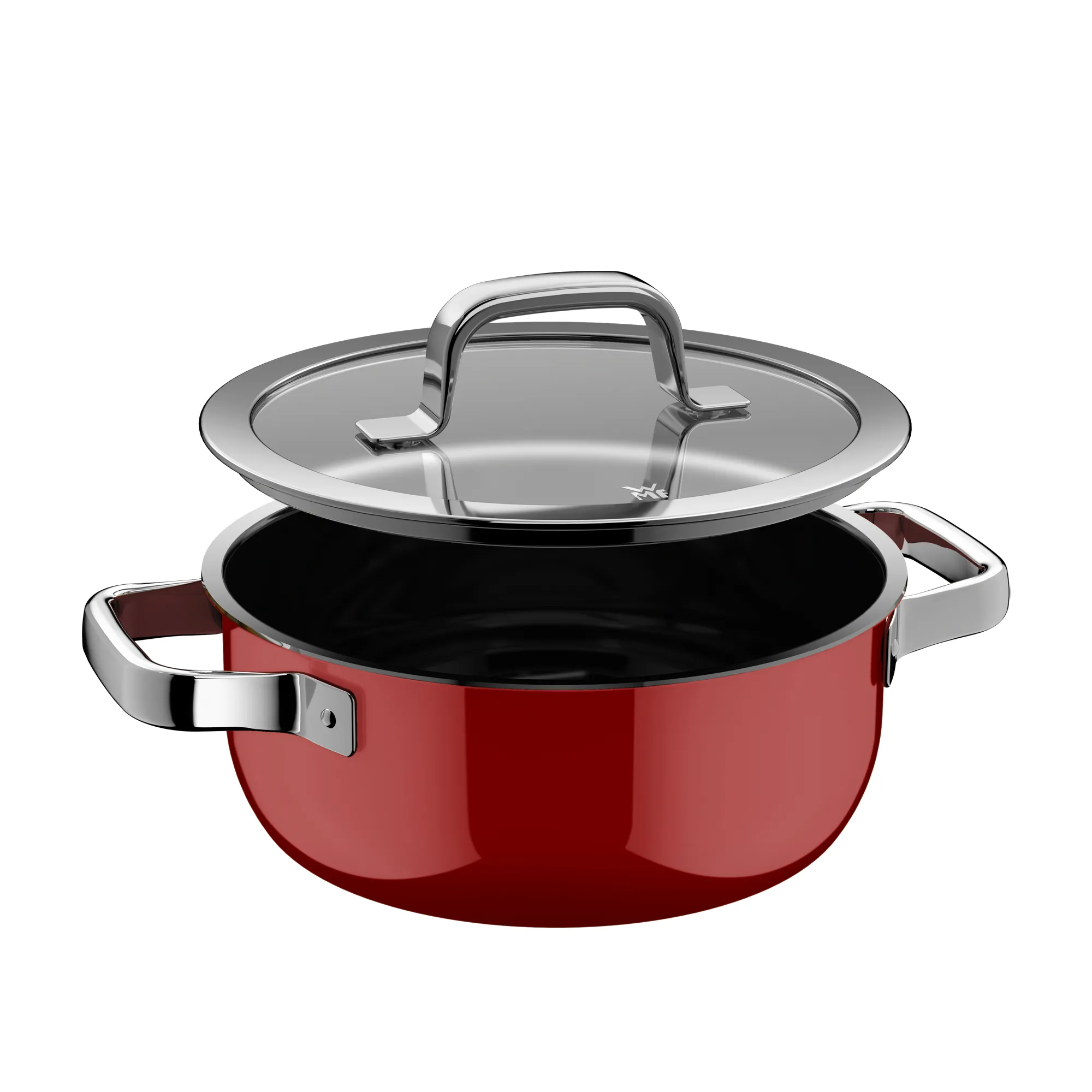 Fusiontec Mineral Pro, Braising Pan With Lid, 20 cm, Passion Red