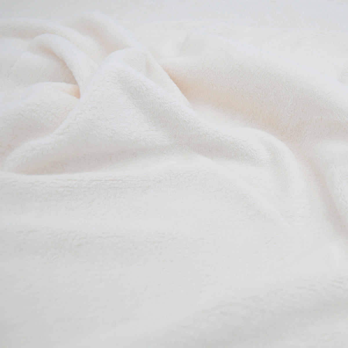 - Couverture bébé écru en flanelle 75x100 cm