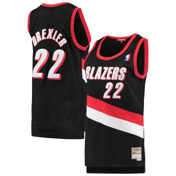 Clyde Drexler Portland Trail Blazers Women's 1991/92 Hardwood Classics Swingman Jersey - Black