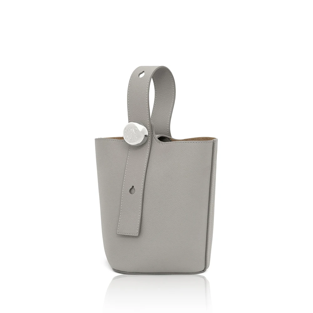 LOEWE Mini Pebble Bucket bag in soft grained calfskin