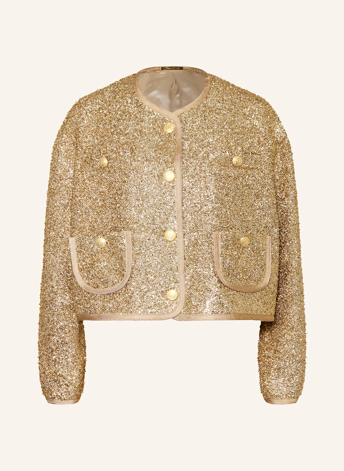 NVSCO Kastenjacke mit Glitzergarn