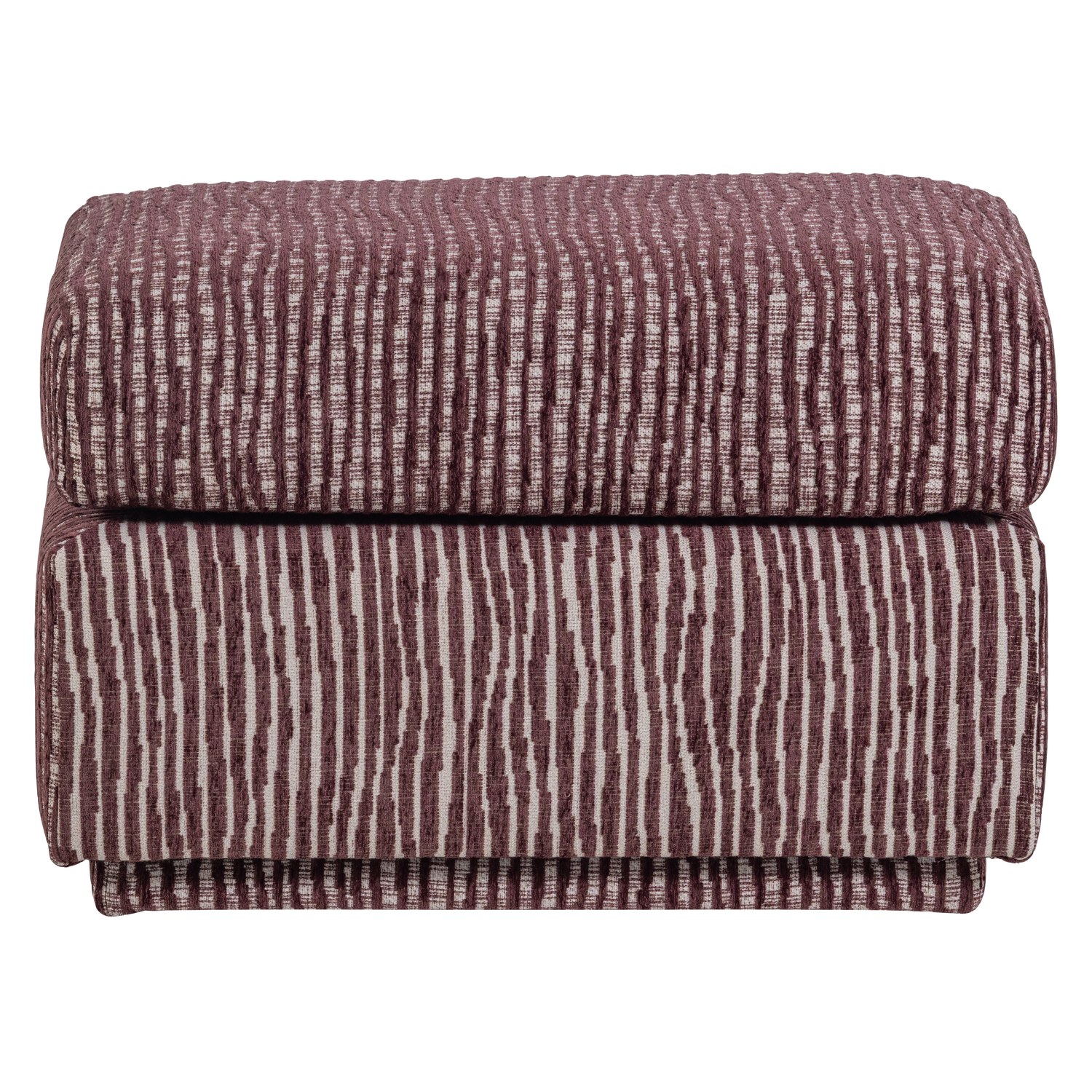 WOOOD hocker dessin Lou - Geweven Stof - Bordeauxrood - 40x60x50