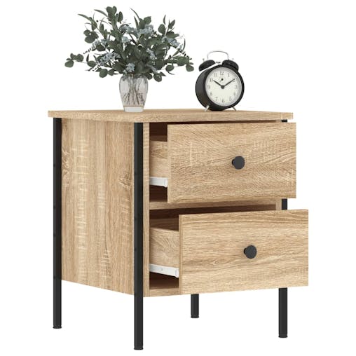 NNEVL Bedside Cabinet Sonoma Oak 40x42x50 cm Engineered Wood