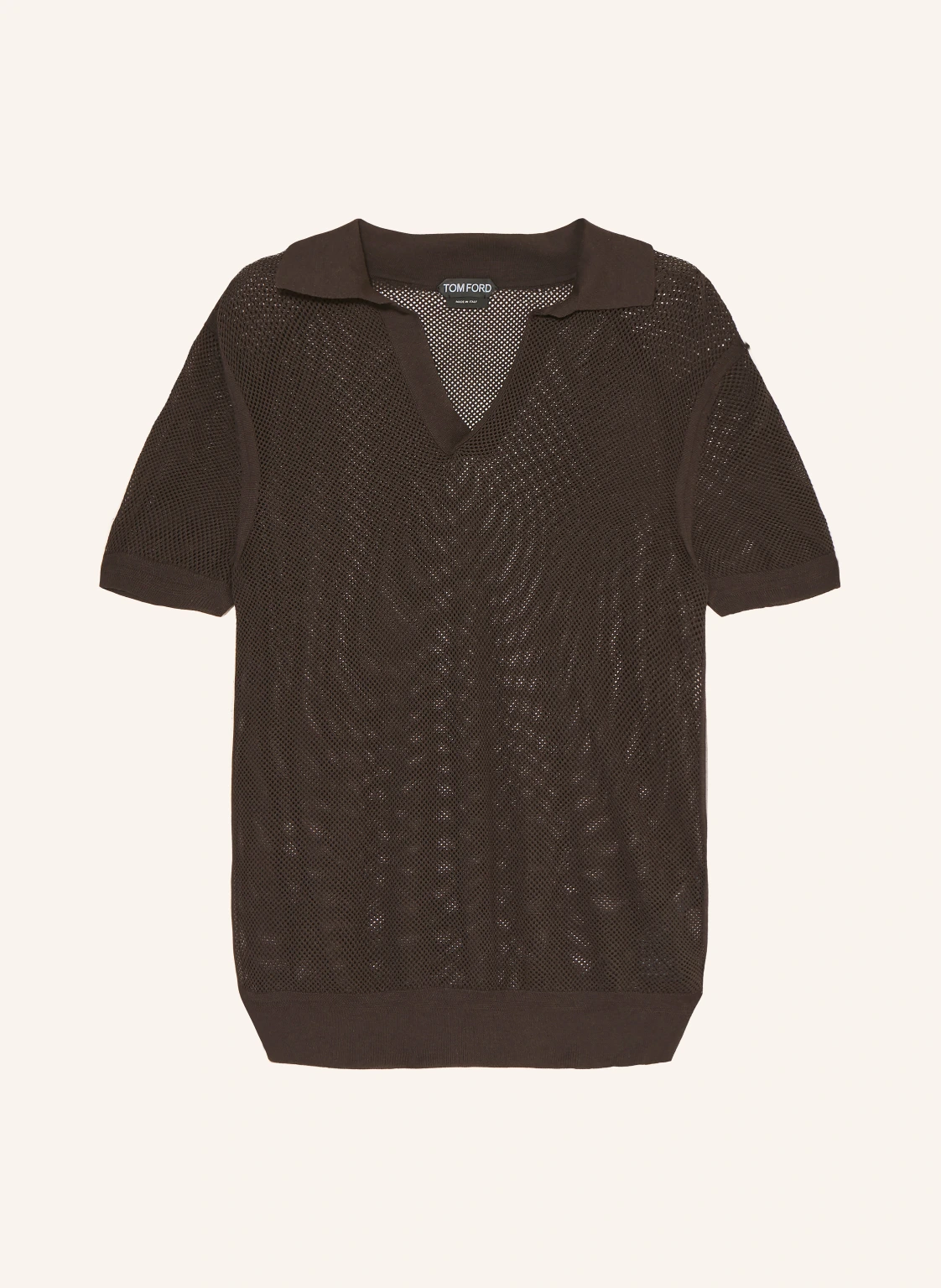 TOM FORD Strick-Poloshirt mit Seide