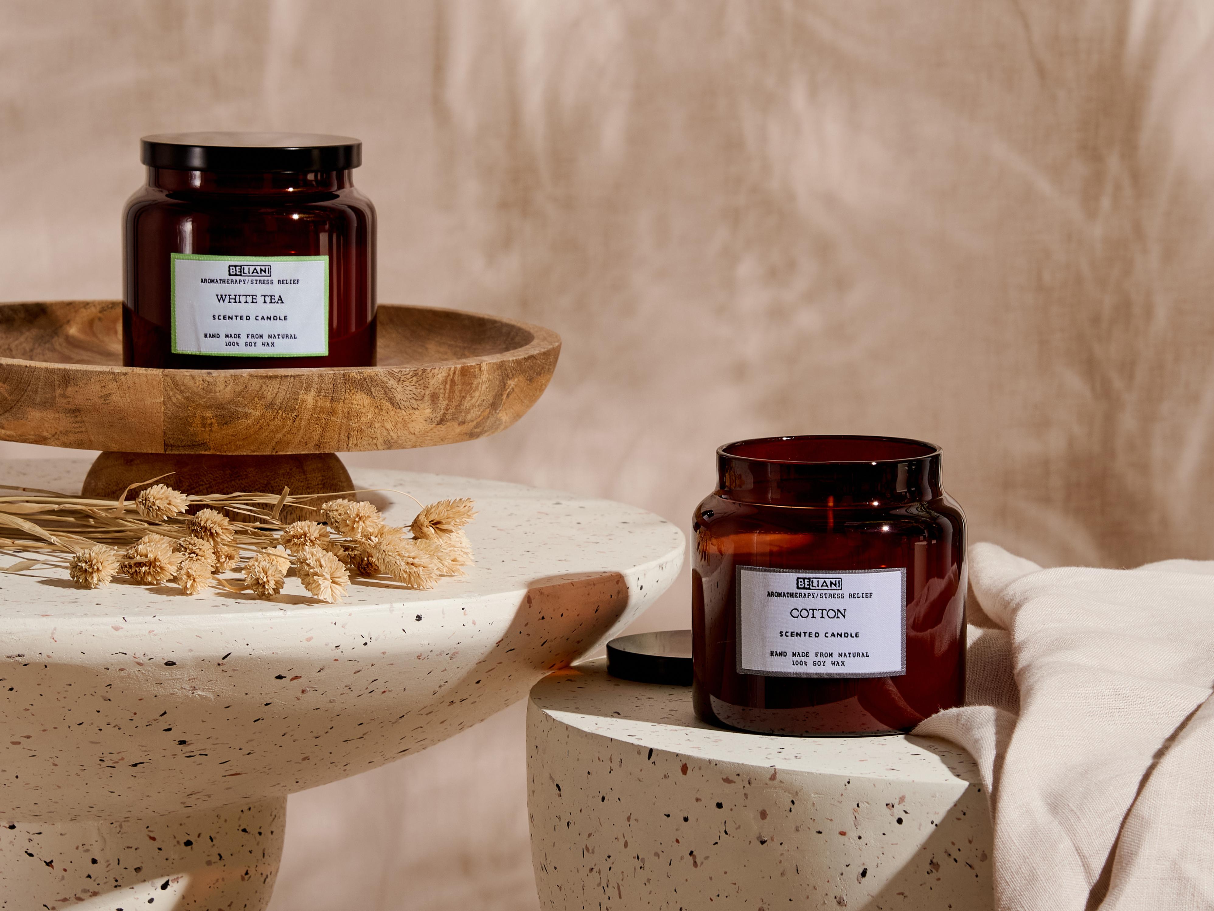 Set of 2 Scented Candles ABSOLUTE ALCHEMY Soy Wax Fresh Notes