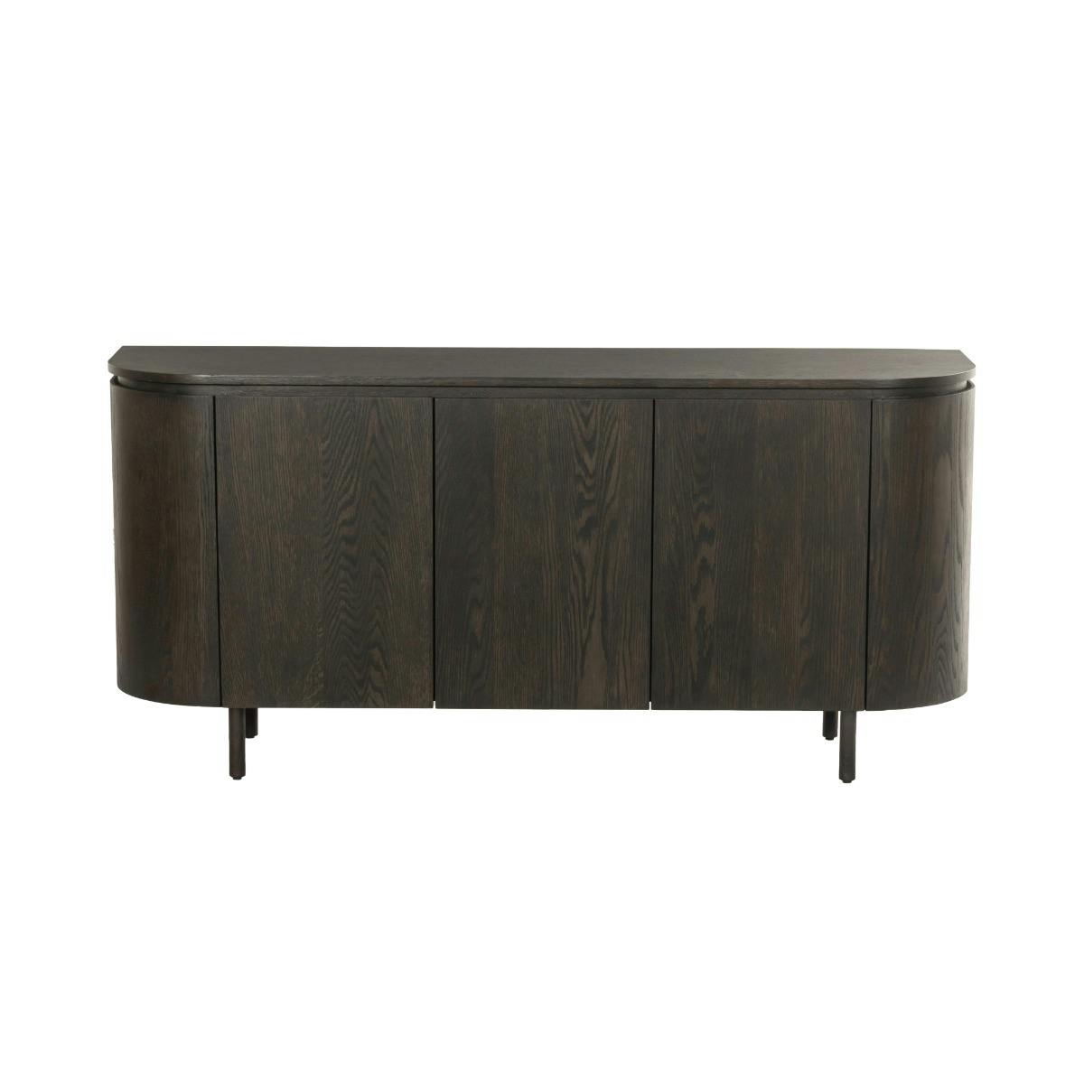 Buffet design en chêne brun 3 portes LOREN