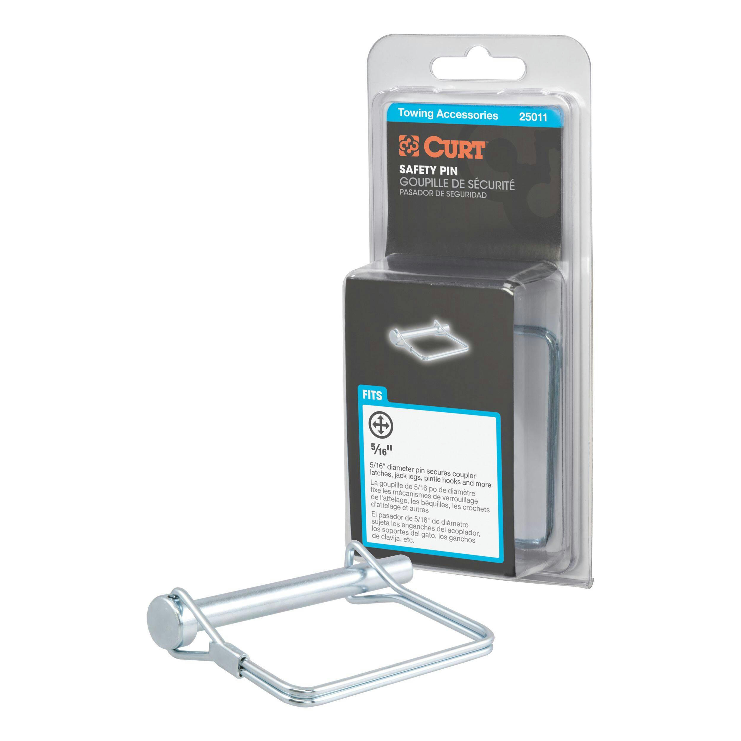 CURT 5/16-in Safety Pin (3-in Pin Length, Packaged)
