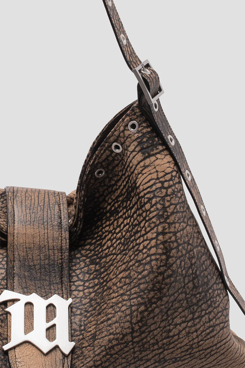 Safari Leather Hobo Bag
