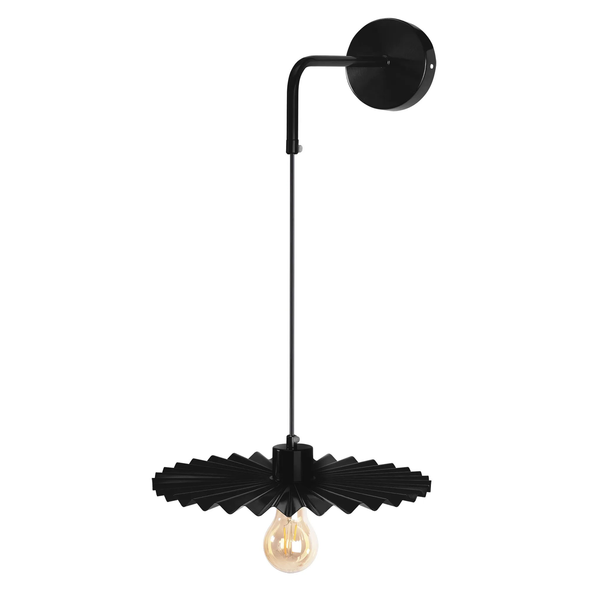 LAMPA ŚCIENNA KINKIET APP1355-1W Czarny 30 cm