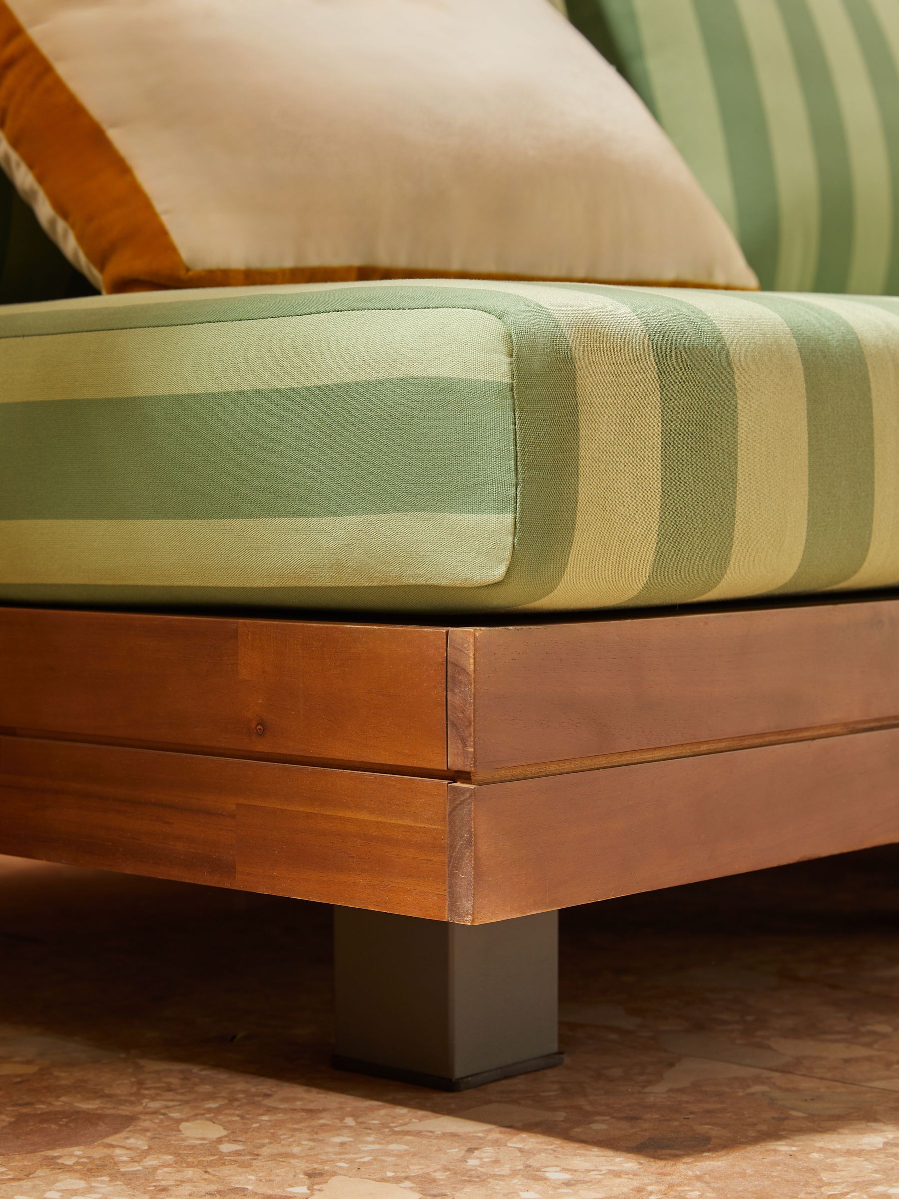 Avarna Garden 2 Seater Sofa in Green Stripe