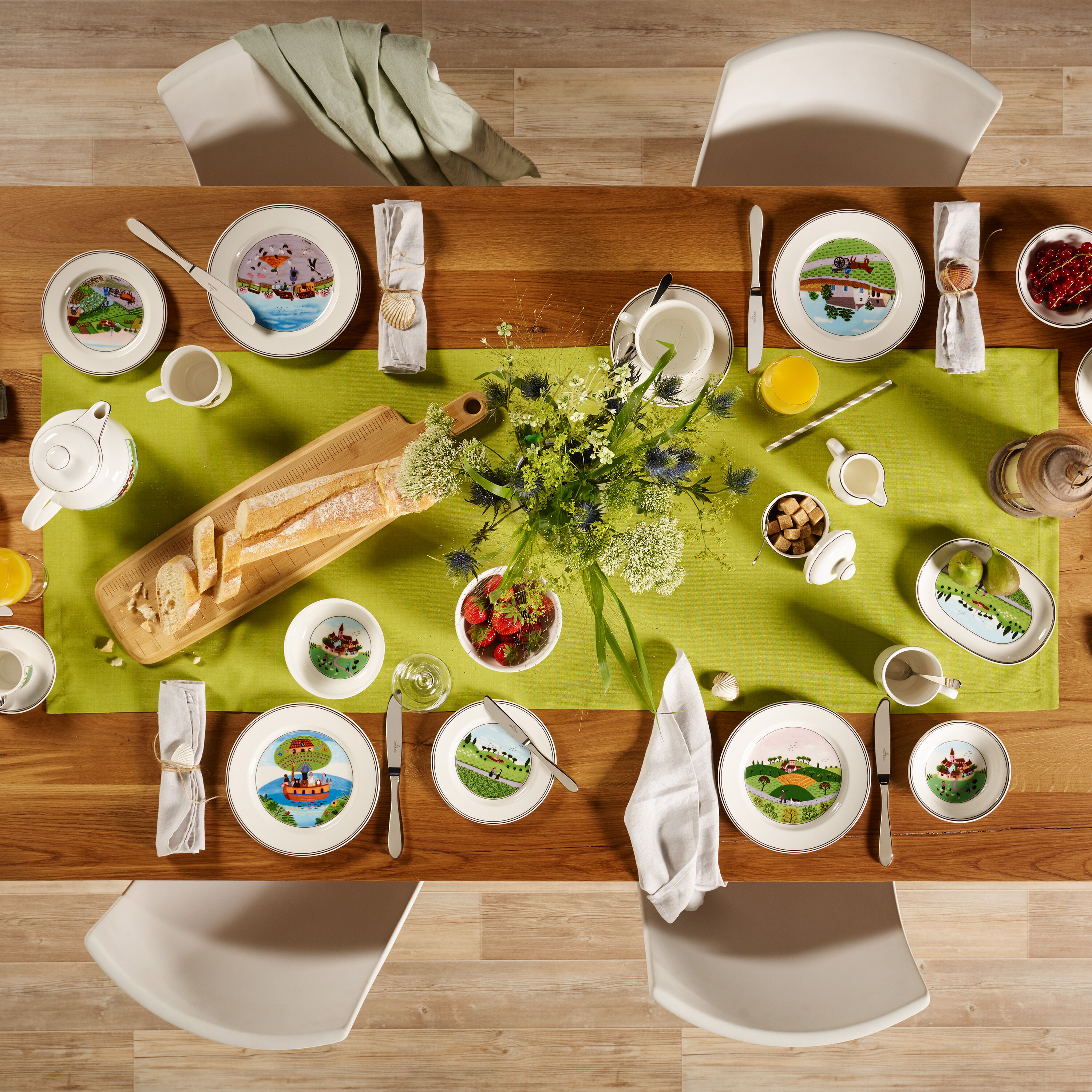 Design Naif Appetizer/ Bread Plate - Multi-colored, 6.7'', Premium Porcelain