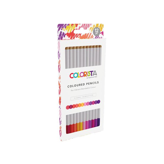 Colorista Floral Sensation Coloured Pencils 12 Pack