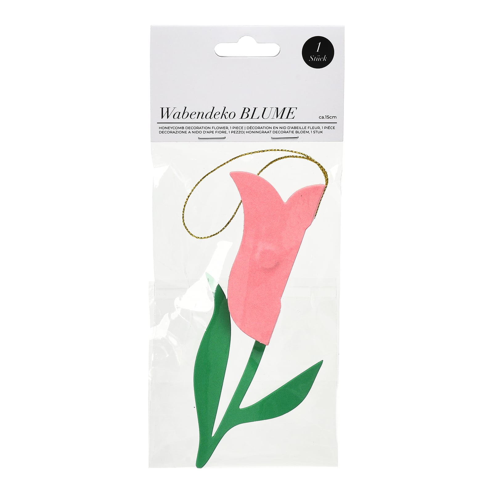 Wabendeko Tulpe Pink,H 150 mm