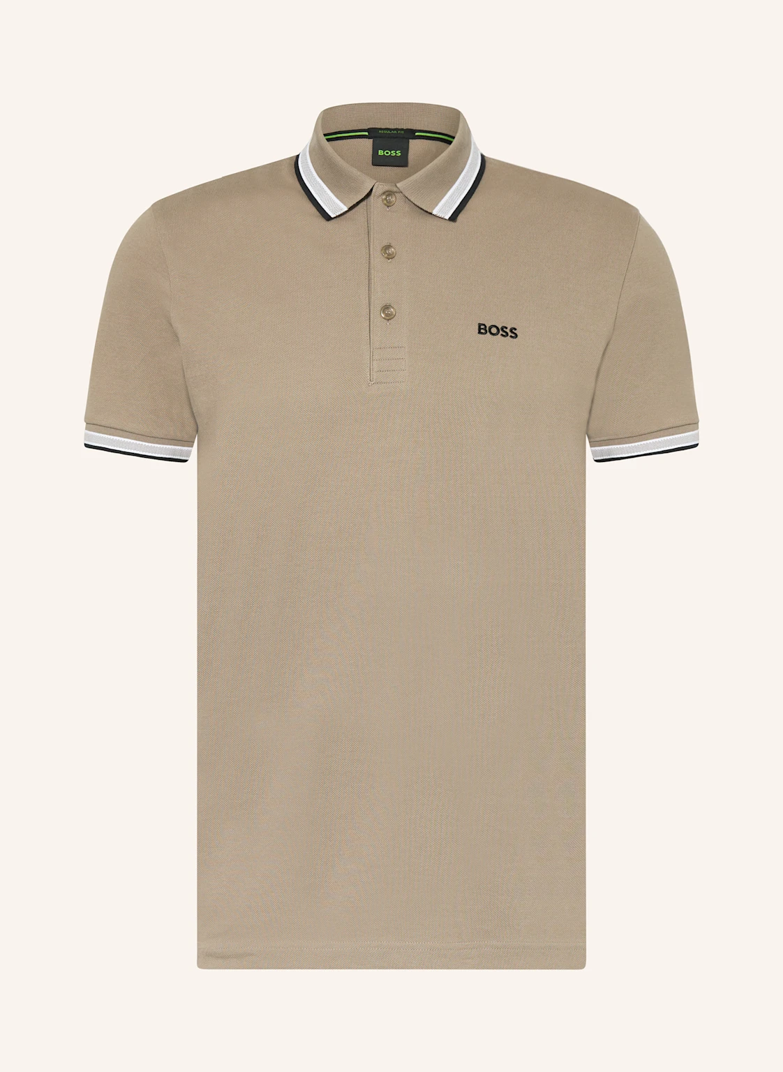 BOSS Piqué-Poloshirt PADDY CURVED Regular Fit