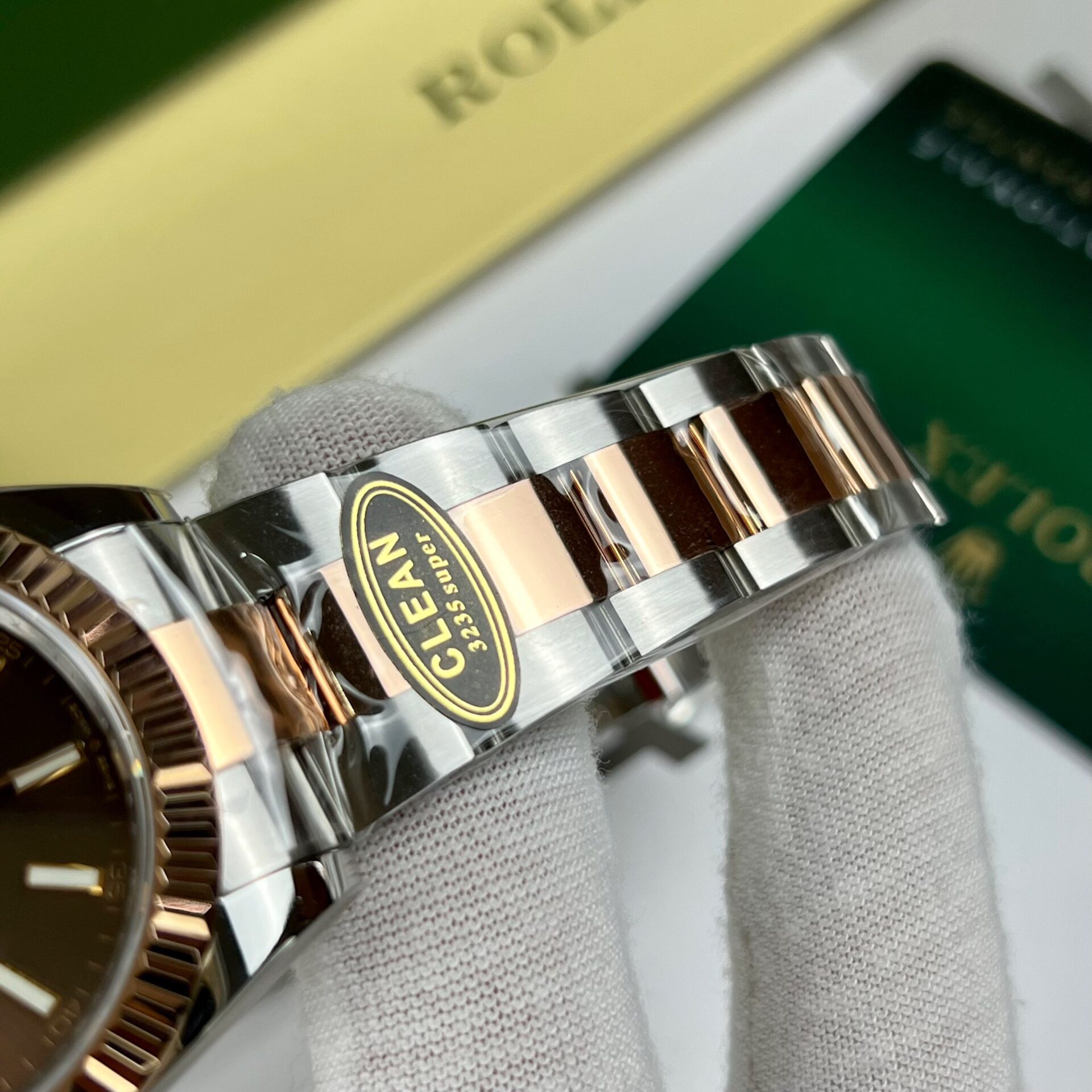 Rolex Datejust 126331 SS/RG Plated Chocolate Dial 41mm Oyster Super Clone