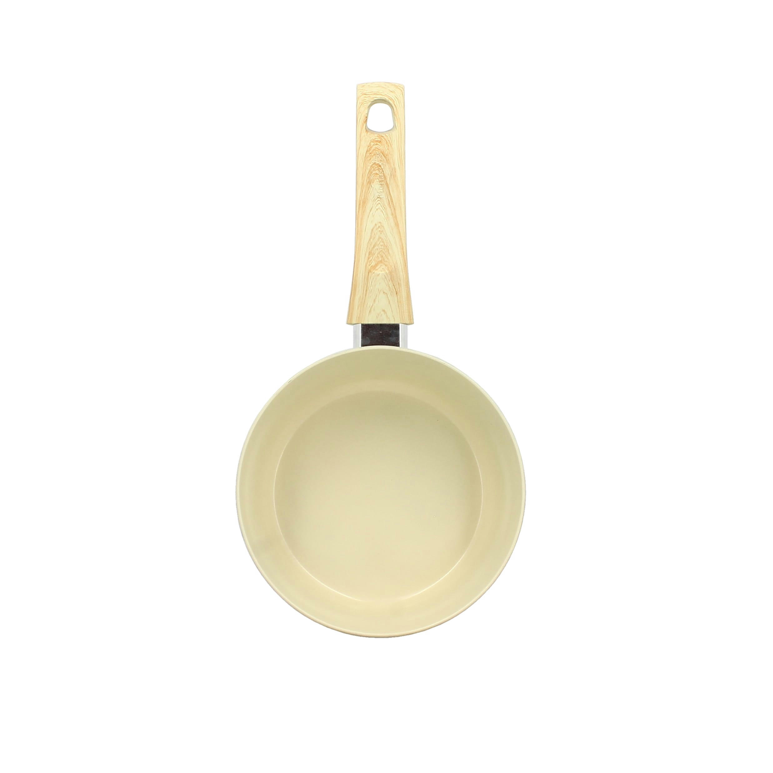 COLORAMA - Casserole en aluminium Ø18cm crème - compatible induction