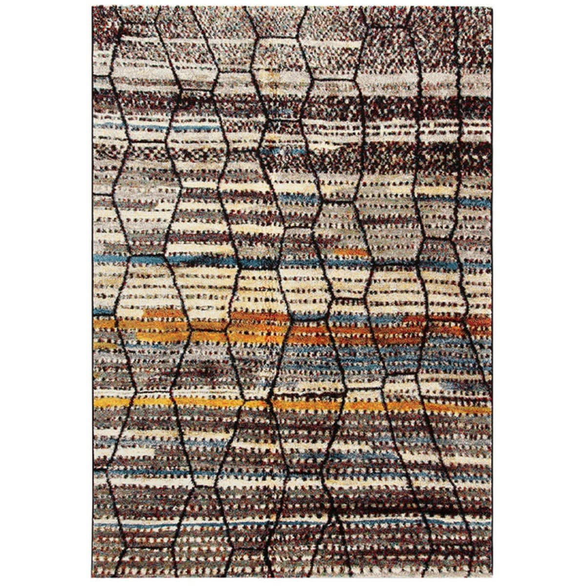 MIRA - Tapis de salon en polypropylène multicolore 130x190 cm