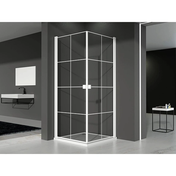 Glasdusche, BxHxT: 80 x 200 x 120 cm