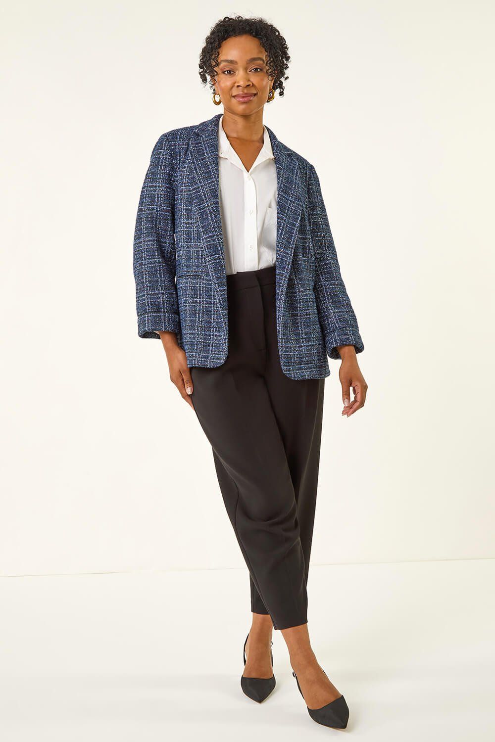 Roman Petite Boucle Stretch Blazer