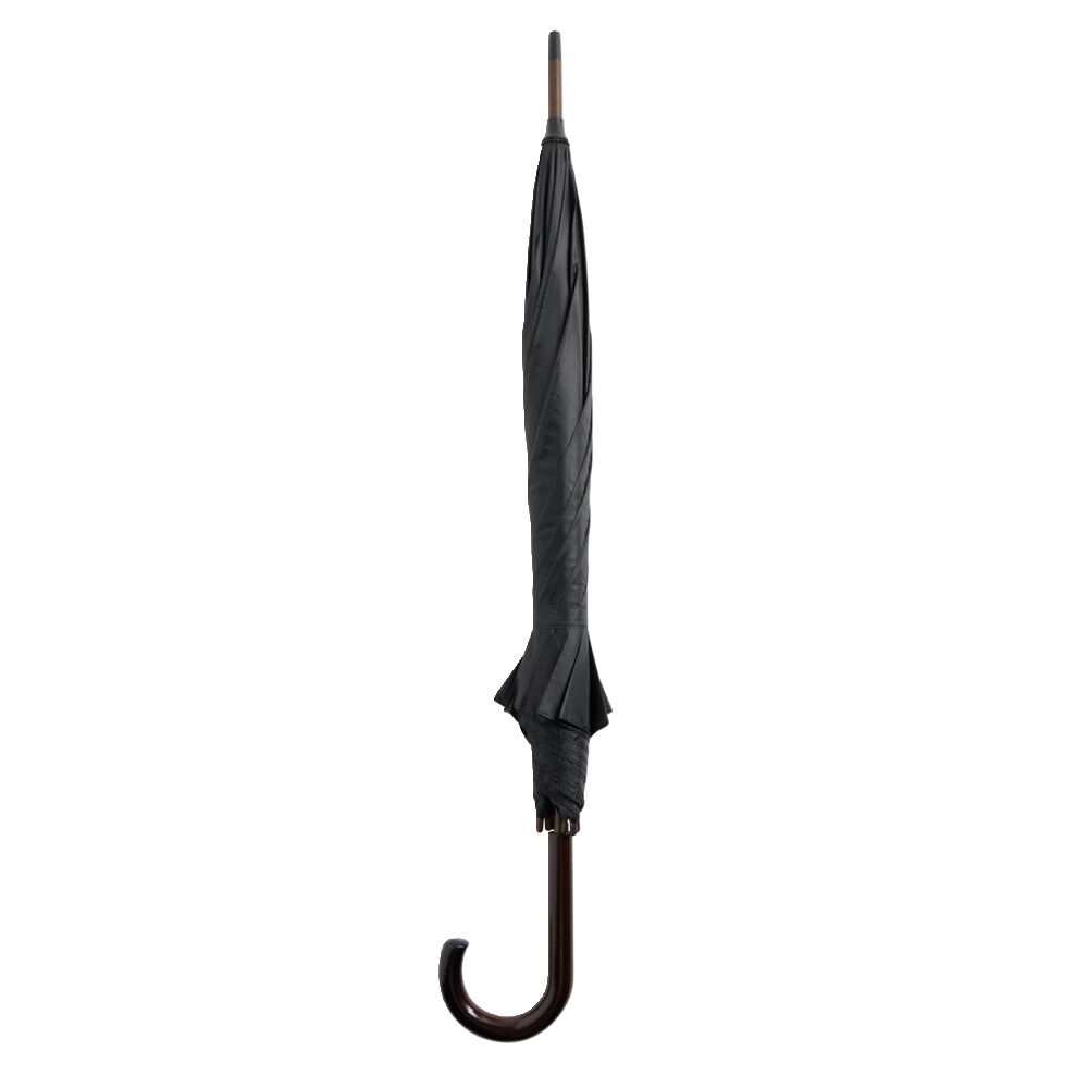 Parapluie canne automatique uni noir L87cm