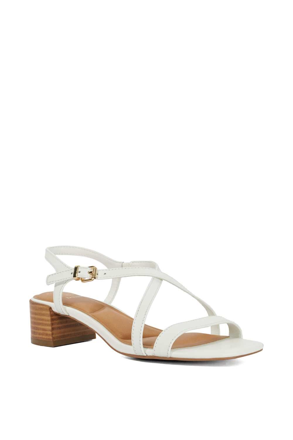 Dune London Wide Fit 'Jordin' Leather Sandals