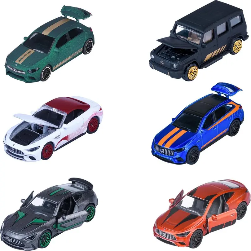 Spielset 6er-Set Mercedes-AMG Deluxe Cars