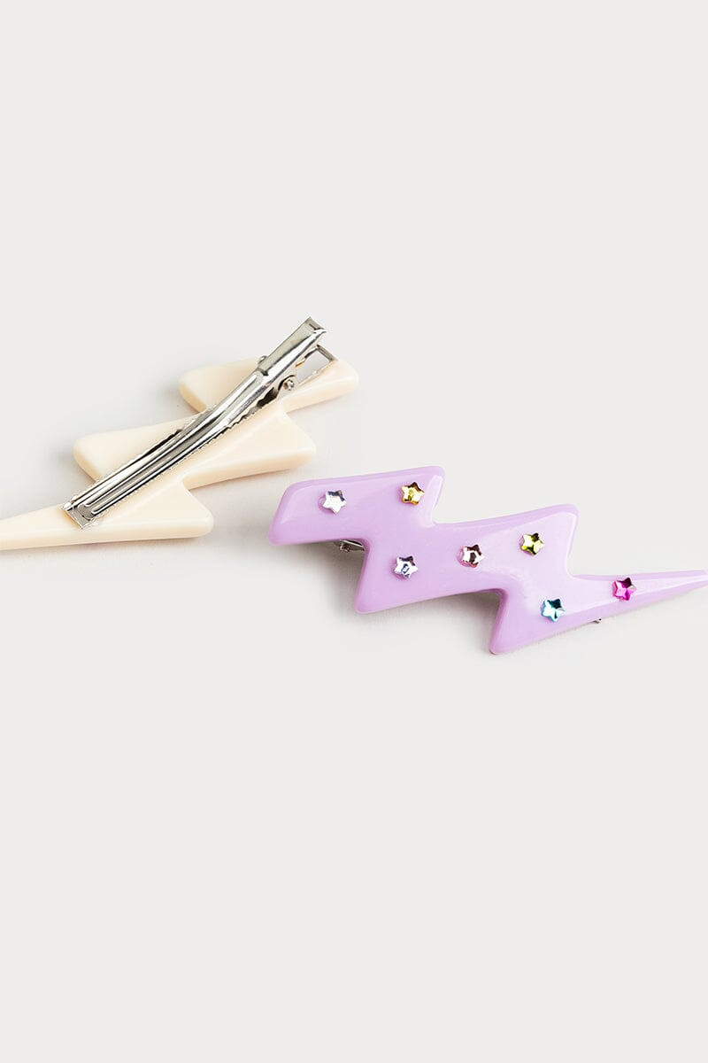 Hello Franki Lightning Bolt Barrette 2 Pack for girls