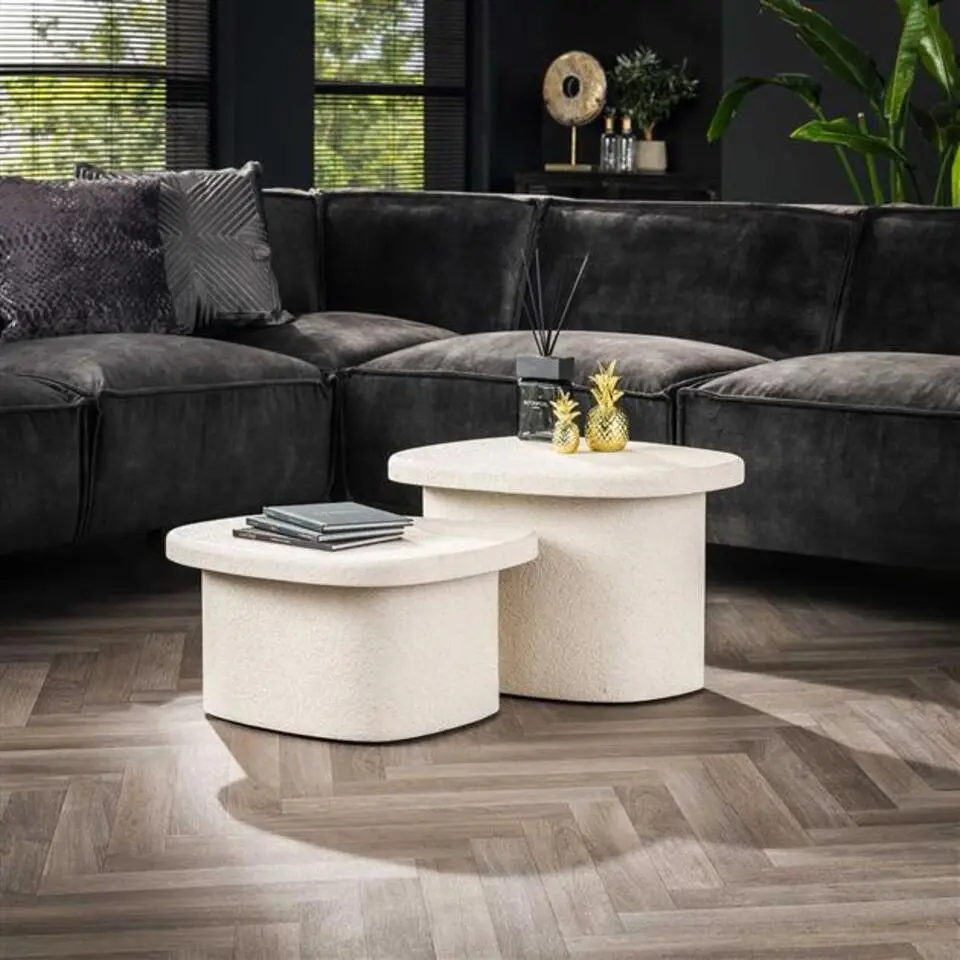 Kalfort Odyssey Salontafel set van 2 57x44x40cm