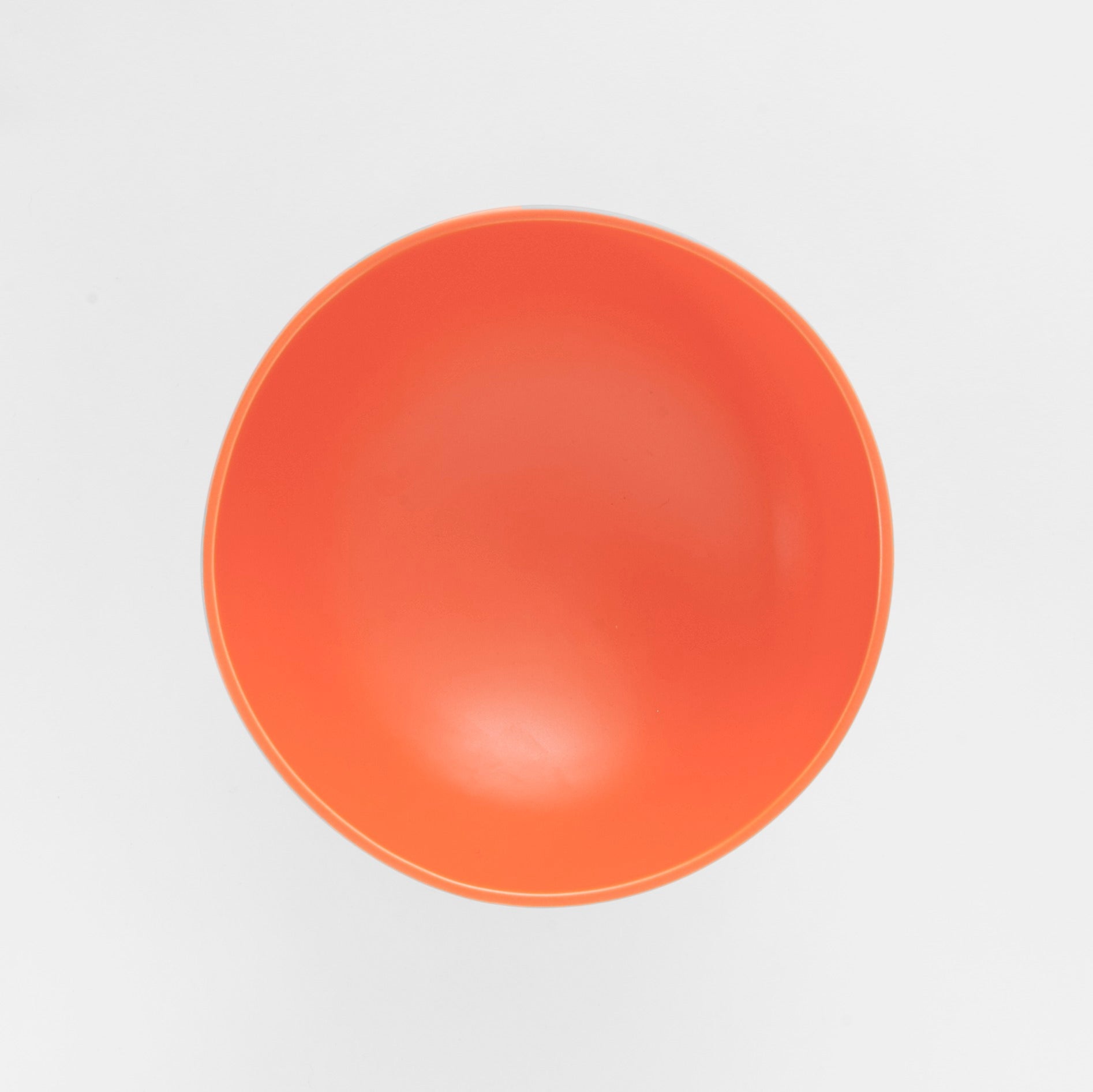 Large Vibrant Orange Statement Pedestal Bowl