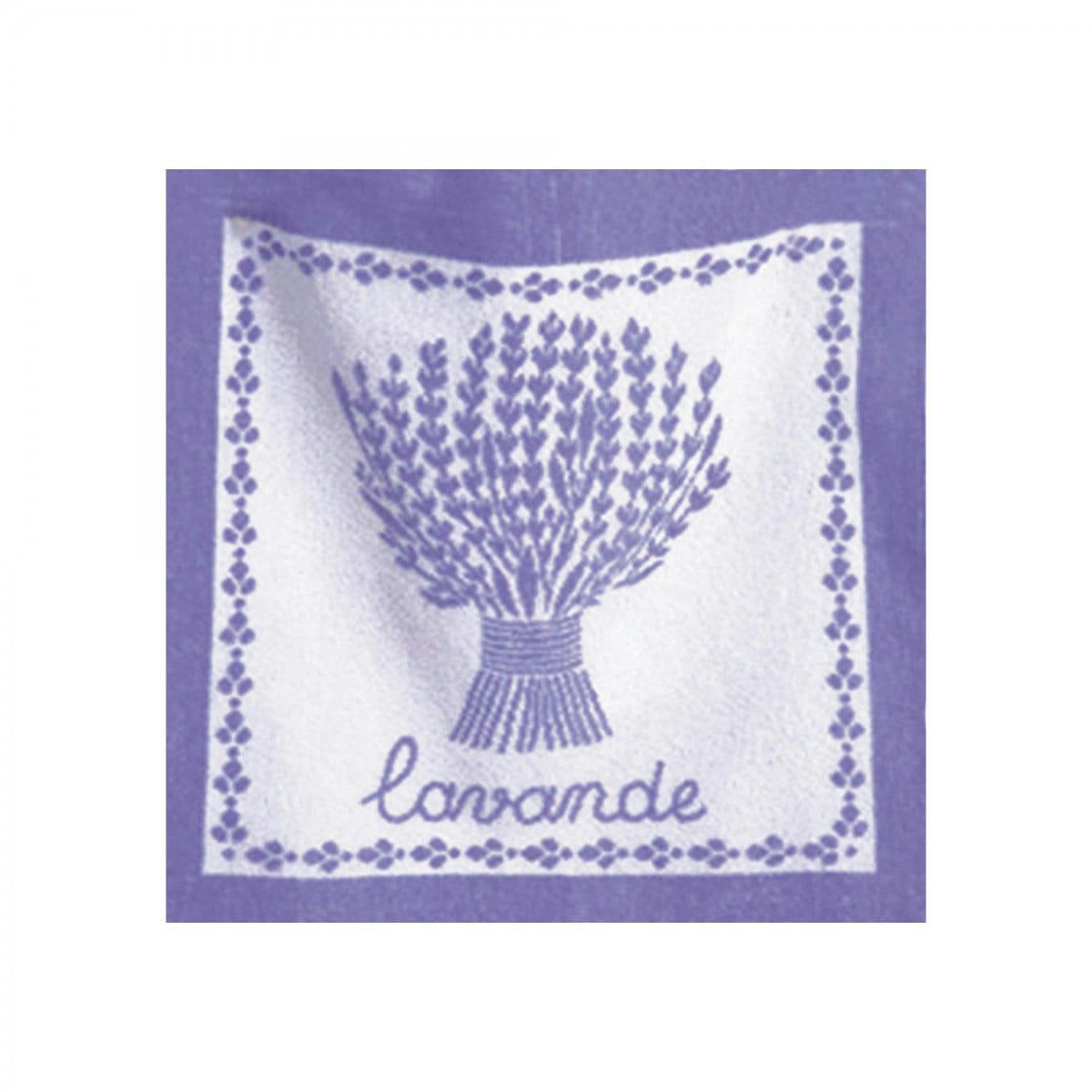 LAVANDE - Carré éponge en coton violet 50x50