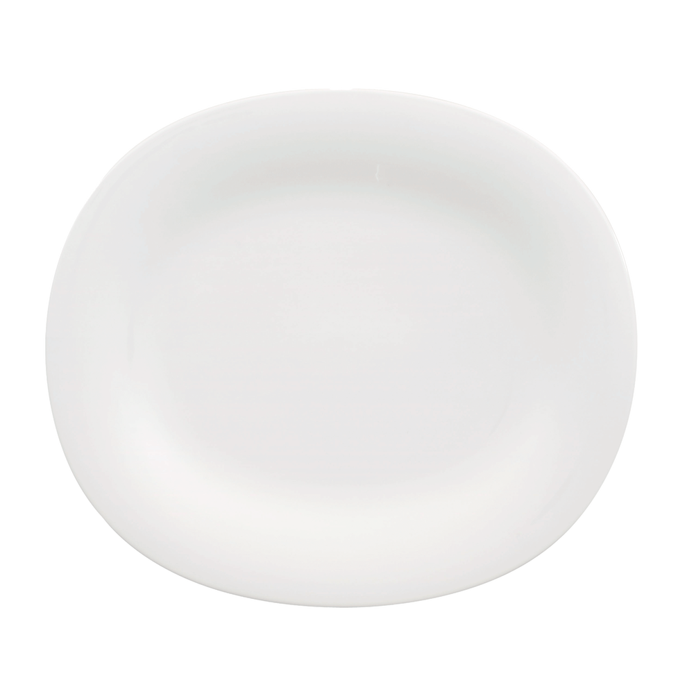 New Cottage Dinner plate - White, 11.5'' x 10.1'', Premium Porcelain