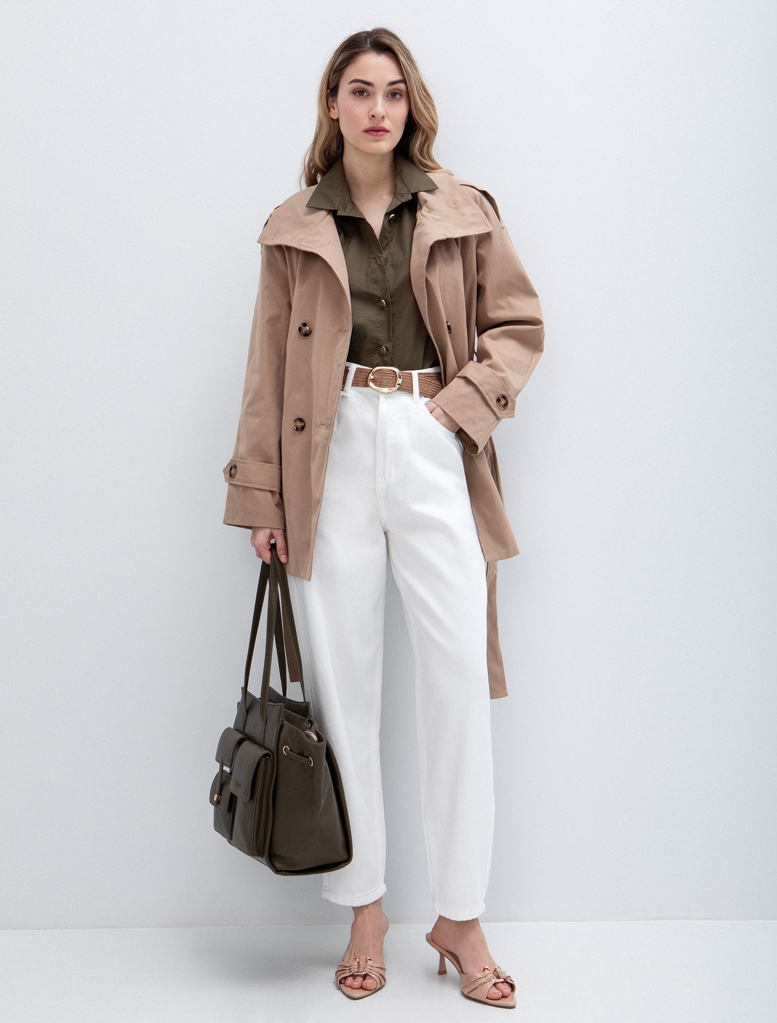 Ποπλίνα πουκάμισο boxy