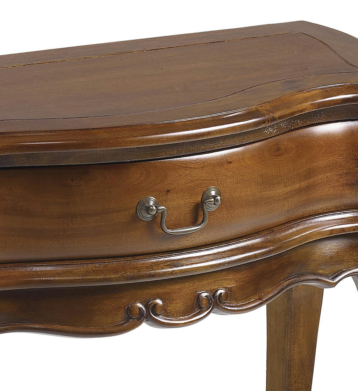 VINTAGE - Console en bois d'acajou marron L87