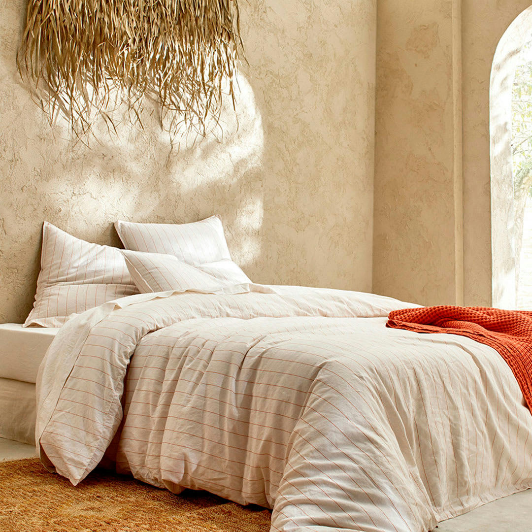 BIO MAHO - Housse de couette li/coton organic epice 200x200 cm