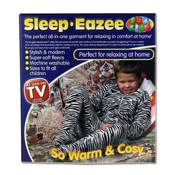 Kids Sleep Eazee Jumpsuit Zebra animal print