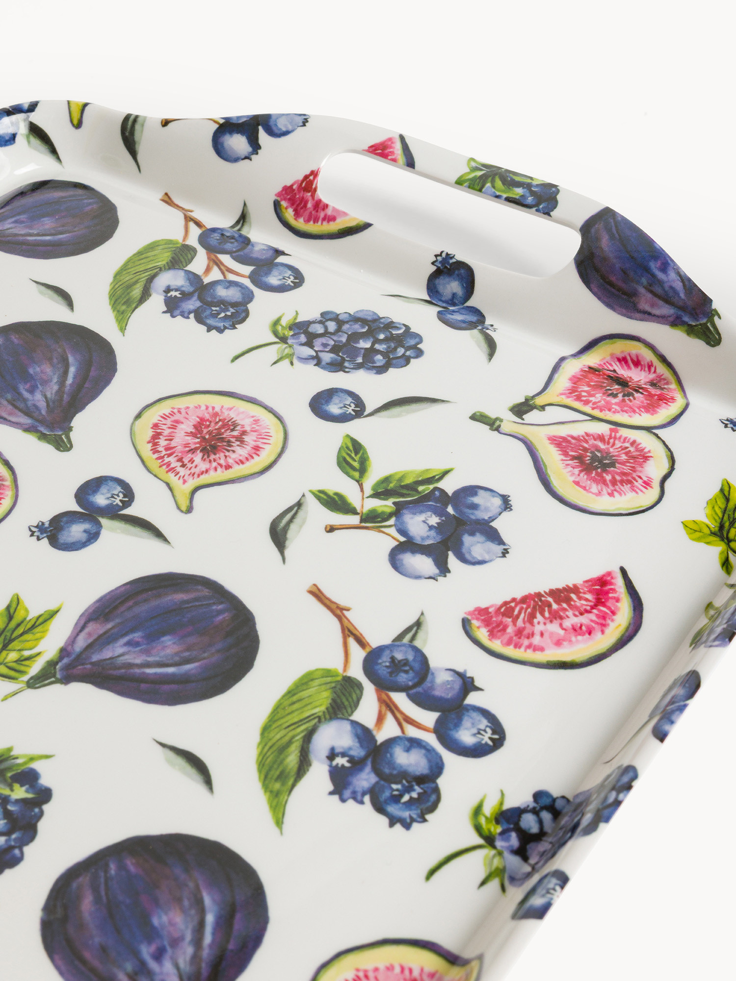 Vassoio in melamina motivo fichi