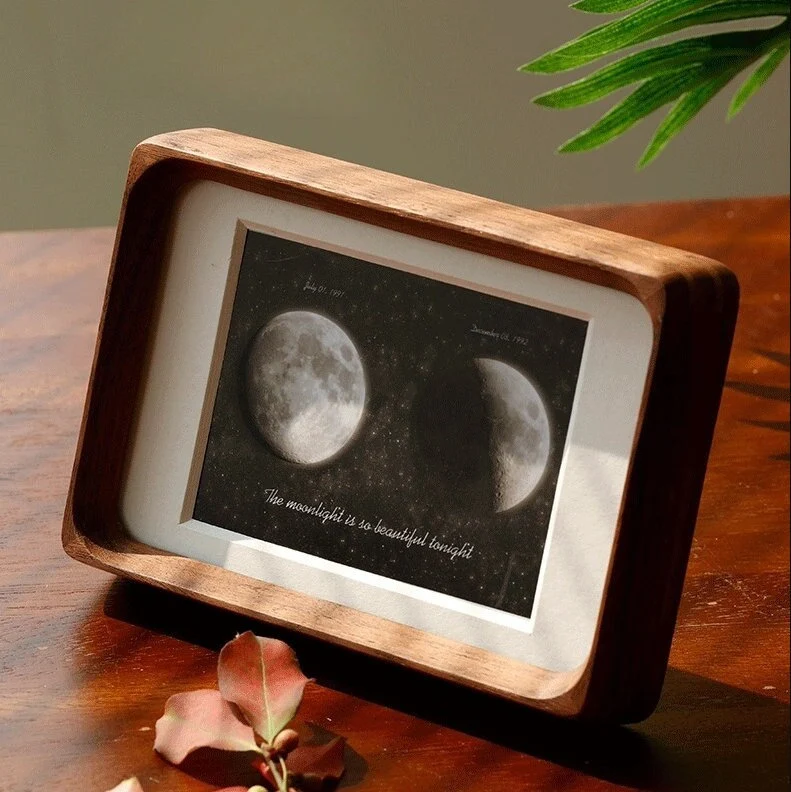 Solid Wood Photo Frame | 4x6 5x7 6x8 8x10in | Personalized Gifts | Black Walnut | Teak Picture | Table-top | Wall hanging | Home Decor |