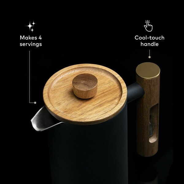ChefWave Coffee Enthusiast Bundle Set - 34oz Coffee Maker and Grinder