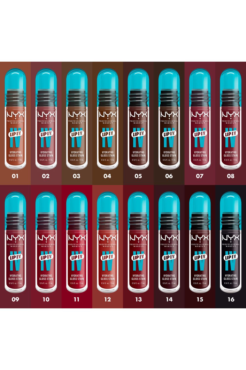 NYX Professional Makeup Lip IV Hydrating Gloss Stain, Lip Gloss 5ml