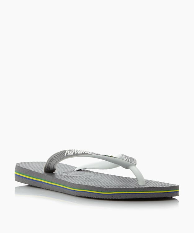 Brazil Flip Flops Grey - Havaianas Brazil Flag Flip Flops
