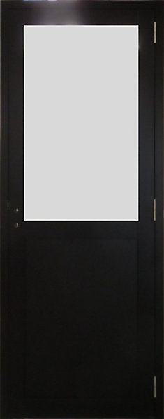 Bloc Porte Athena Noir H204 X L73 Cm Côte Tableau P.droit Gd Menuiseries