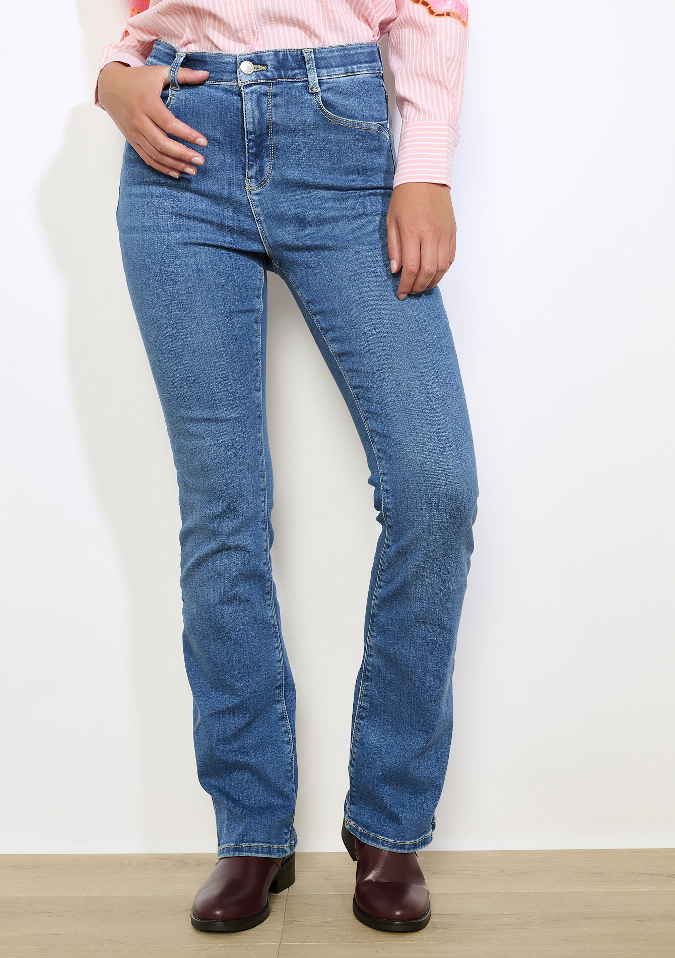 Bootcut jeans hoge taille